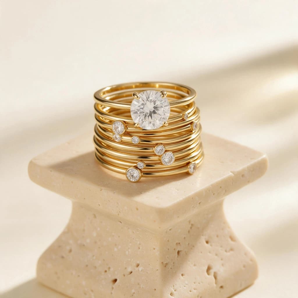 Renuka Ring Stack Trio